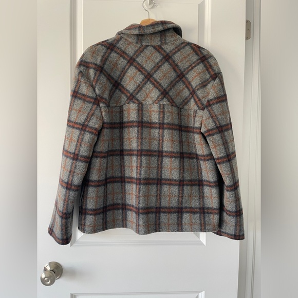 Aritzia Sundays Best Sky plaid shirt jacket shacket - Picture 6 of 7